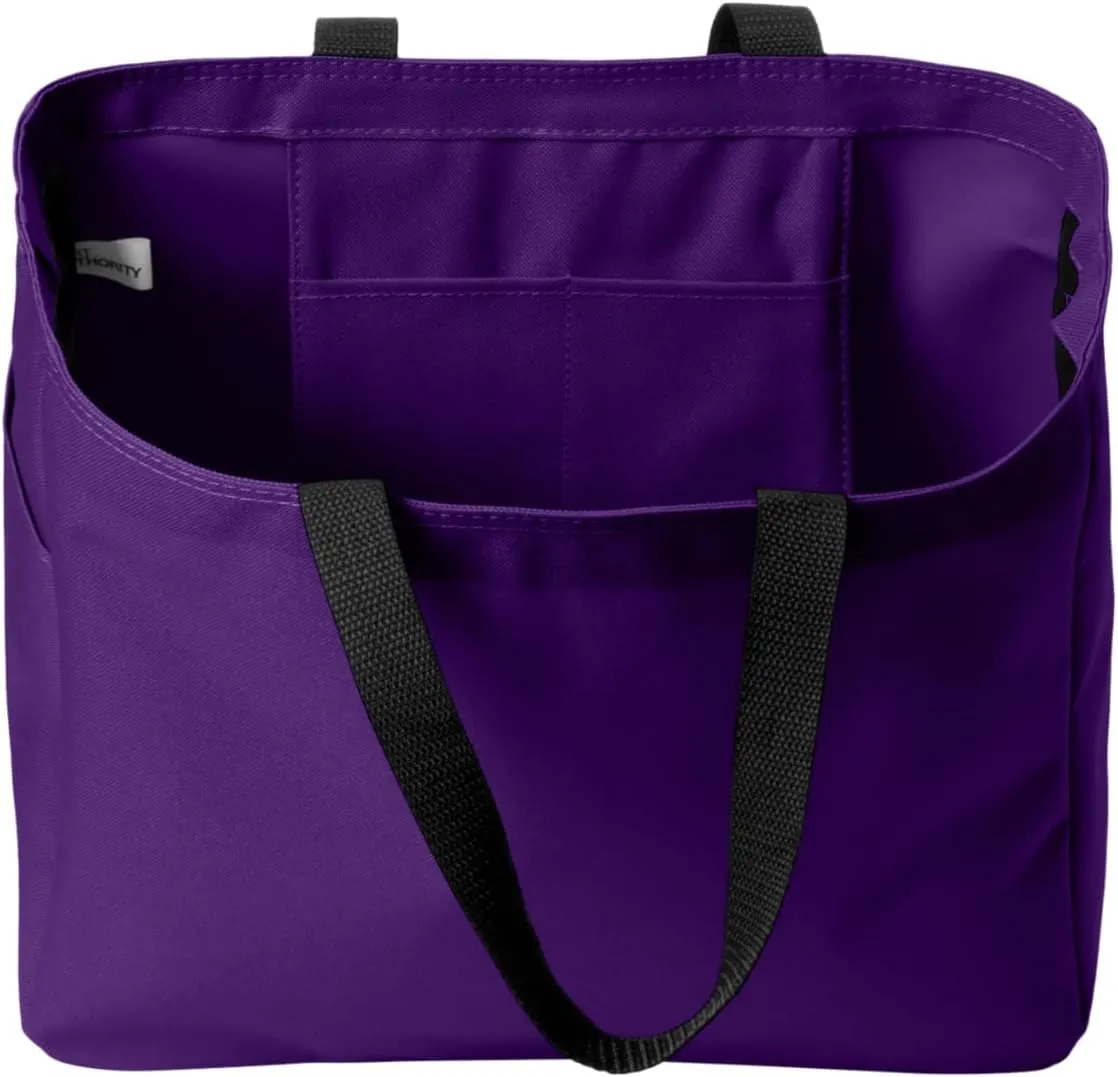 Sport Your Gear Officially Licensed NCAA Reusable Essential Tote Bag, 12" x 12" x 6.5" 600D Polyester Convas Tote Bag