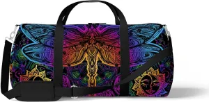 Sports Gym Bag for Women and Men Waterproof Pattern Decorative Consisting Duffel Bag Lightweight Carryon Traveling Boarding Gripsack