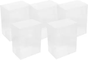 Stackable Boxes Display Case for Collectibles Safe Storage for Action Figures Dolls