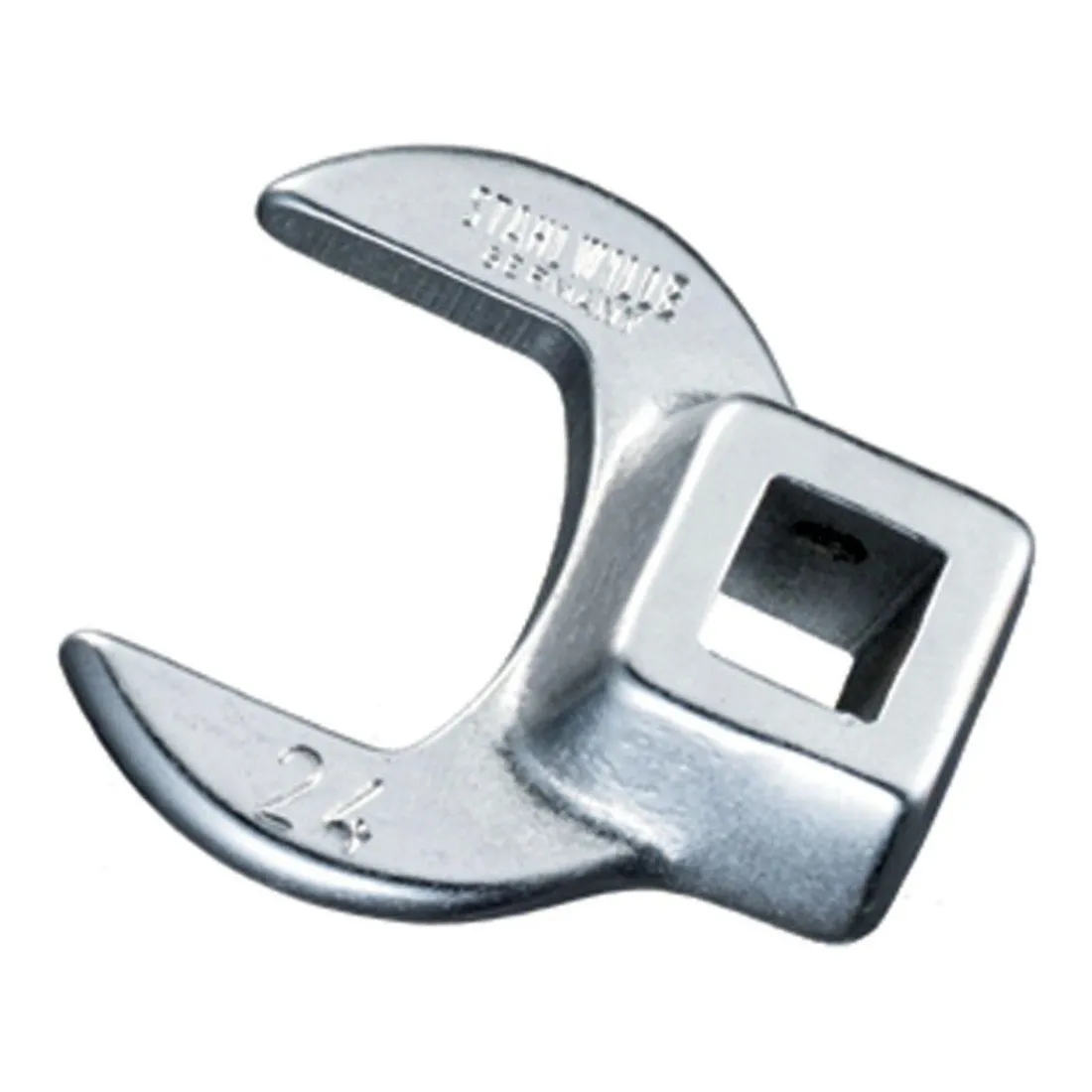 Stahlwille 01200009 Crow-Foot Wrench, 1/4" Square Drive, Made of Chrome Alloy Steel & Chrome Plated, Has Bi-hexagonal Jaws, Ideal for Confined Spaces Size 9 mm, L. 25.5 mm