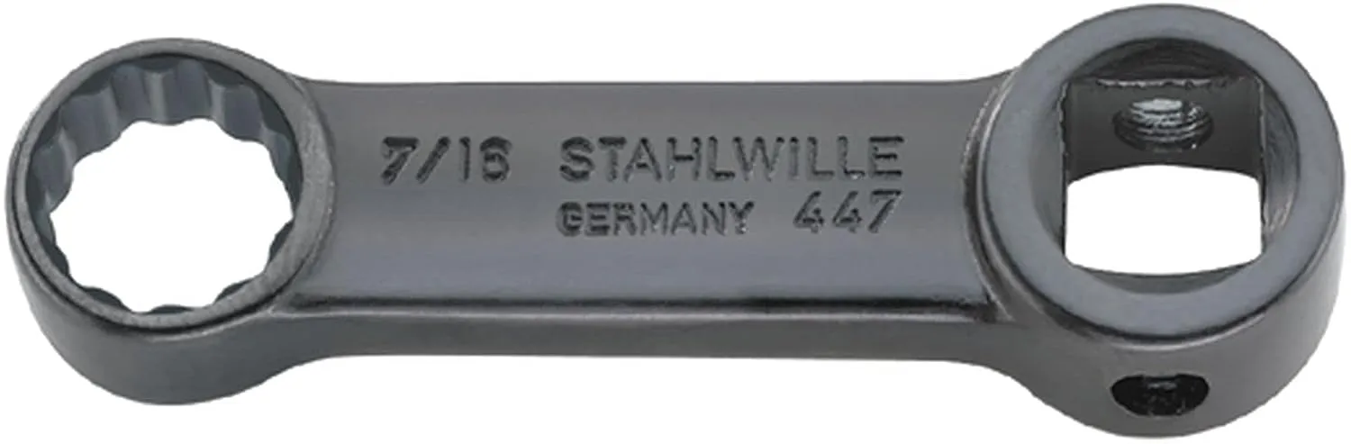 Stahlwille 02181010 3/8" (10mm) Torque Adaptor, 10mm, High-Performance Steel, Gunmetal Finish, Anti-Slip Drive Profile, Made in Germany