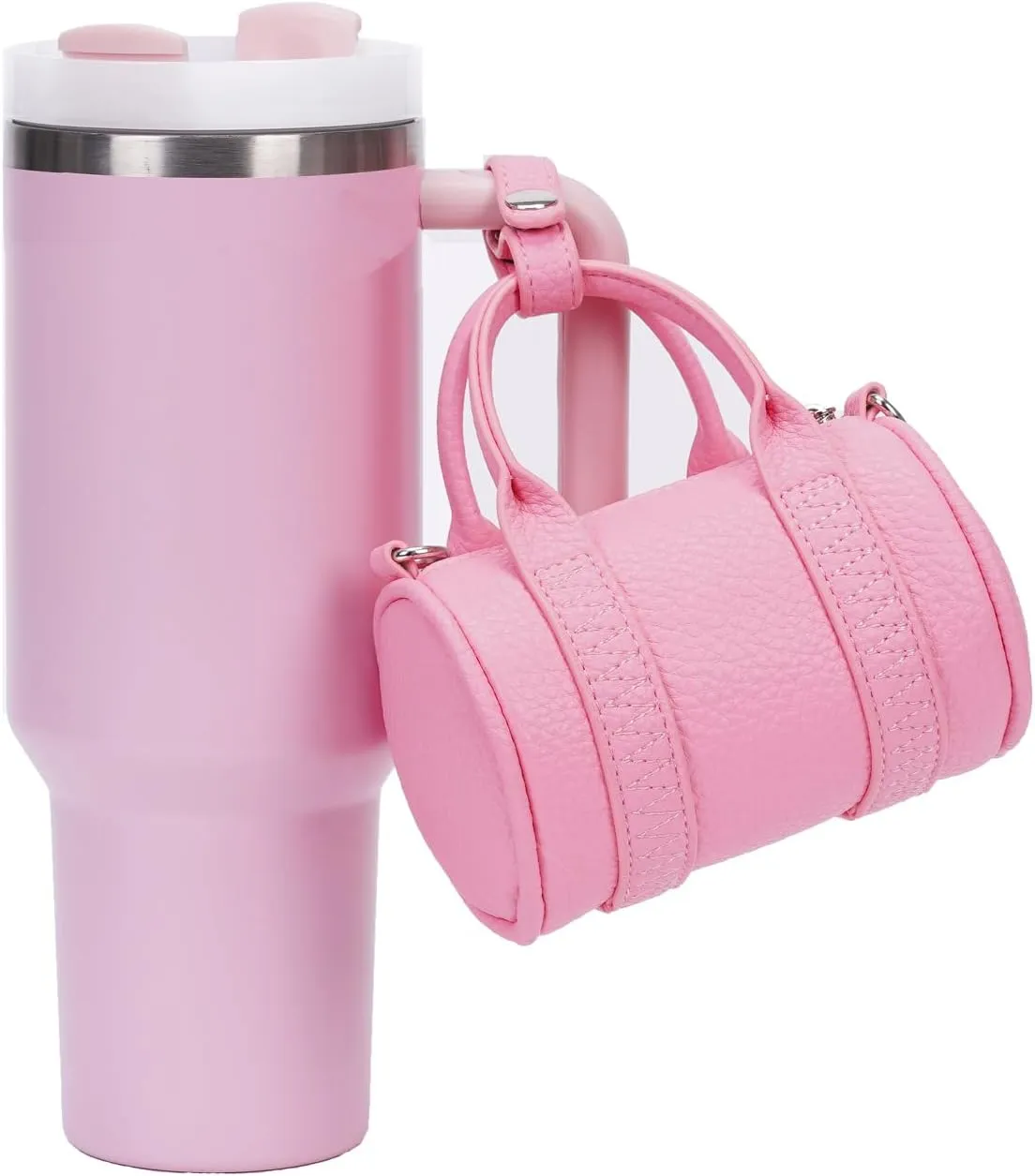 Stanley Cup Purse Mini Bag for Stanley Cup Cute PU Leather Stanley Bag Charm