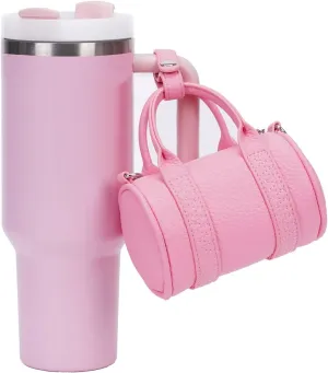 Stanley Cup Purse Mini Bag for Stanley Cup Cute PU Leather Stanley Bag Charm