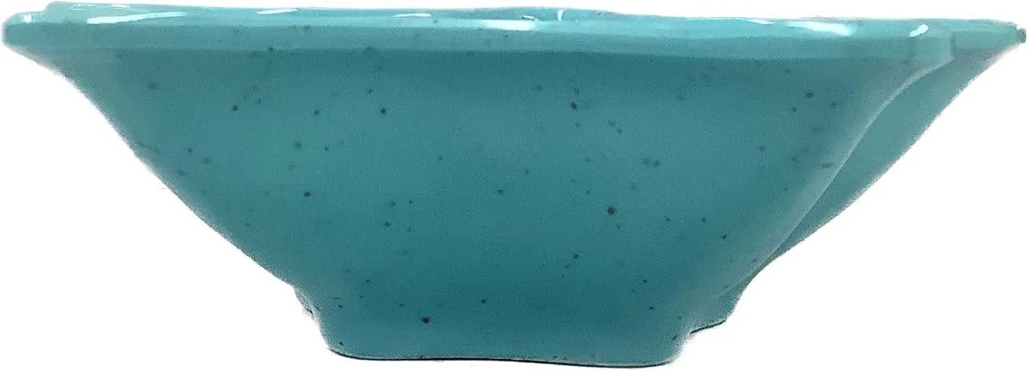 Starfish Melamine Snack Bowls, Coastal Beach Themed Snacking Bowls, Blue