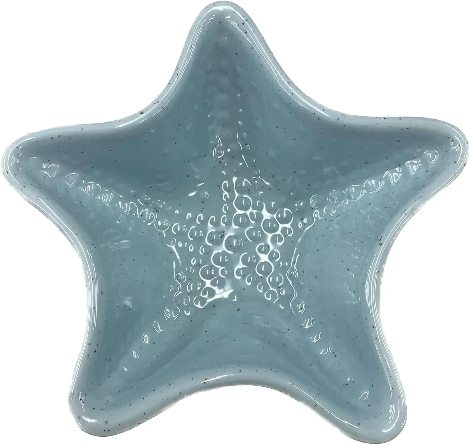Starfish Melamine Snack Bowls, Coastal Beach Themed Snacking Bowls, Blue