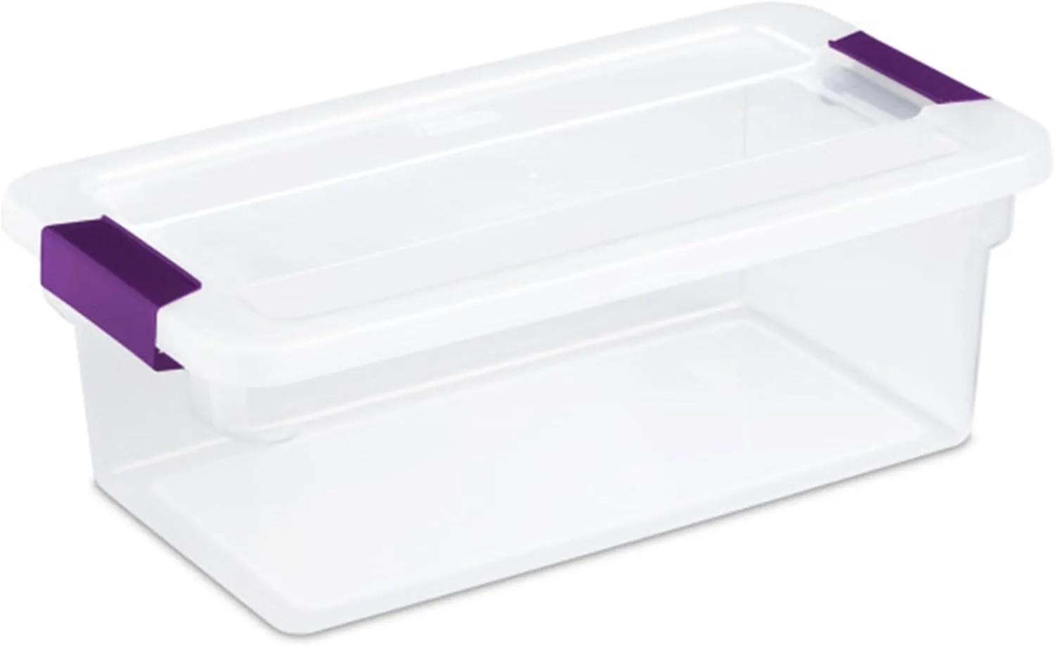 Sterilite 24-Pack ClearView Latch Box, Stackable Storage Organizer Bins for Home, 6 Quart
