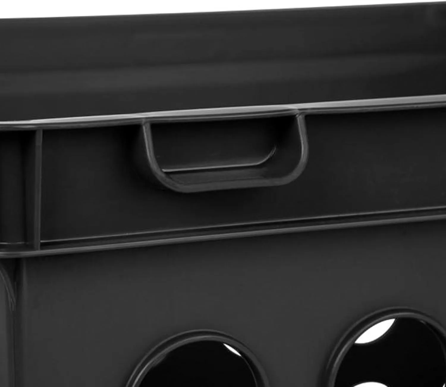Sterilite File Crate, Stackable Plastic Storage Bin with Handles, Organize Files at Home, Garage, Office, School, Black, 6-Pack
