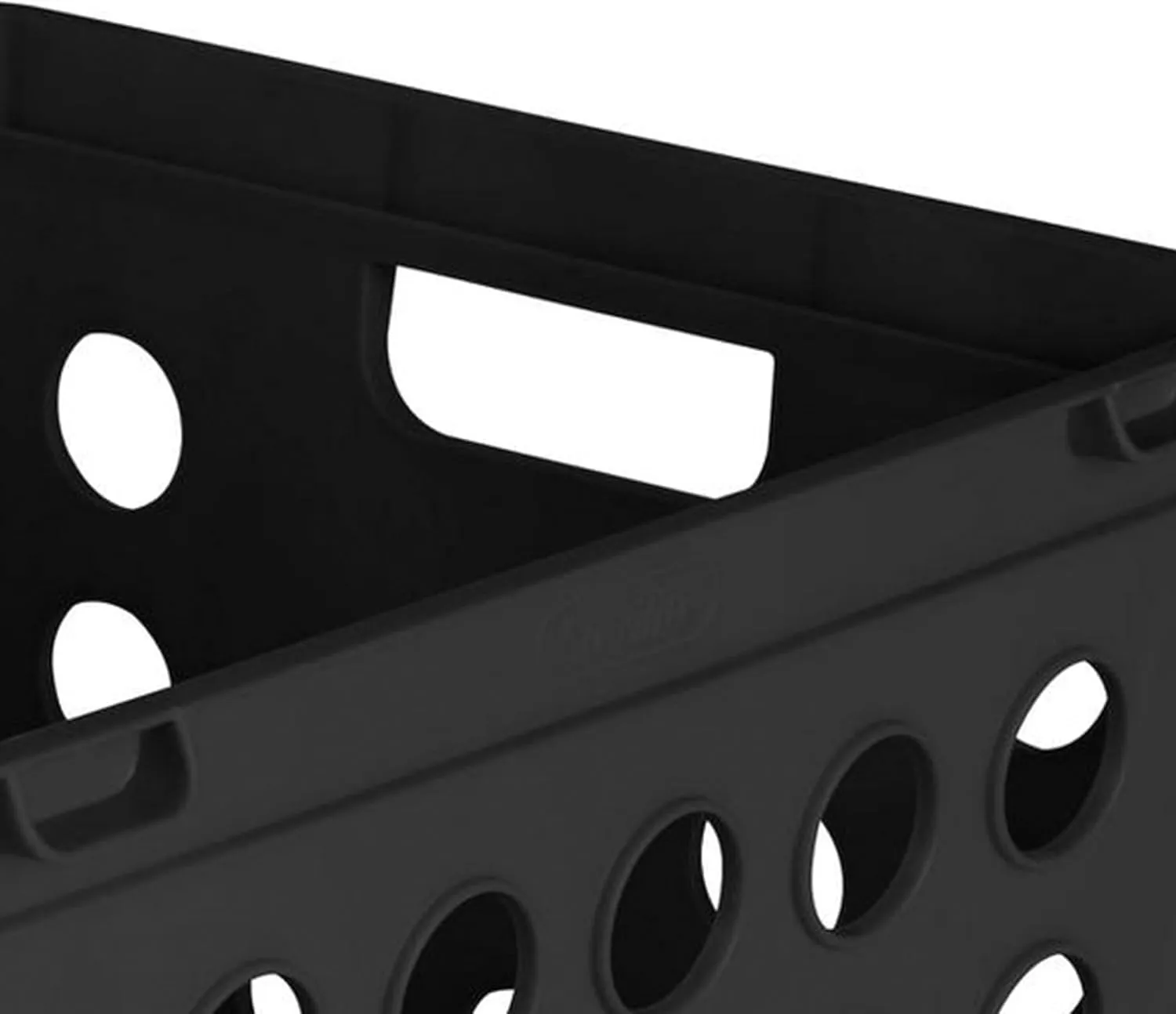 Sterilite File Crate, Stackable Plastic Storage Bin with Handles, Organize Files at Home, Garage, Office, School, Black, 6-Pack