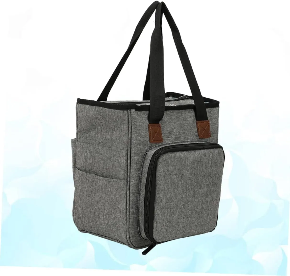 STOBOK Craft Tool Organizer Multi-Compartment Woolen Yarn Storage Bag for Home and Travel Shoulder Bag