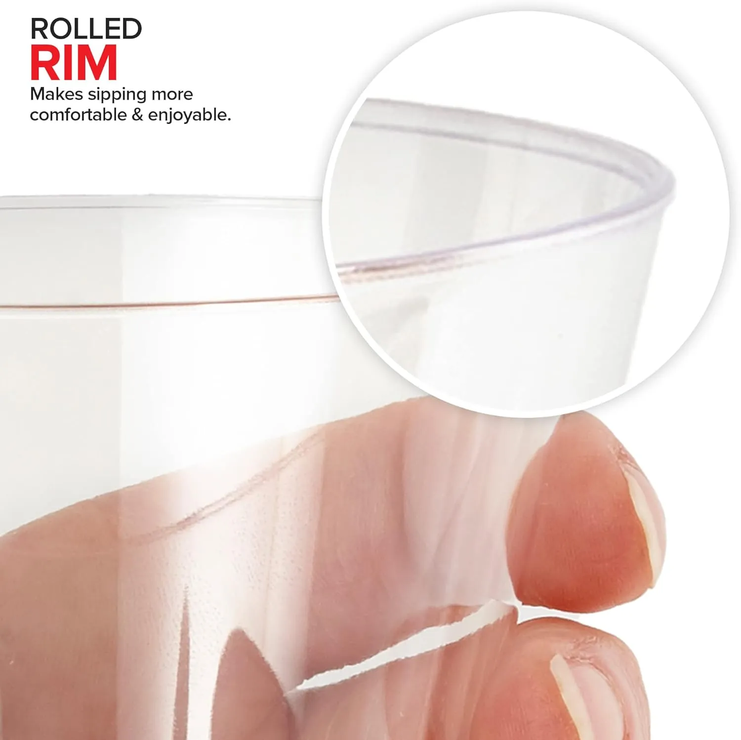 Stock Your Home 9 oz Clear Disposable Plastic Cups (100 Pack) Elegant Tumblers Glasses for Birthday Parties, Weddings, Holidays, Dessert Tumbler, Bulk Drinking Cup for Fruit Punch, Cocktails, Wine