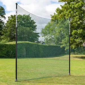 Stop That Ball™ Pro Socketed Ball Stop Net & Posts | Multi-Sport Removable Net Systems and 4 Netting Types (Golf (High-Impact), 12ft x 60ft)