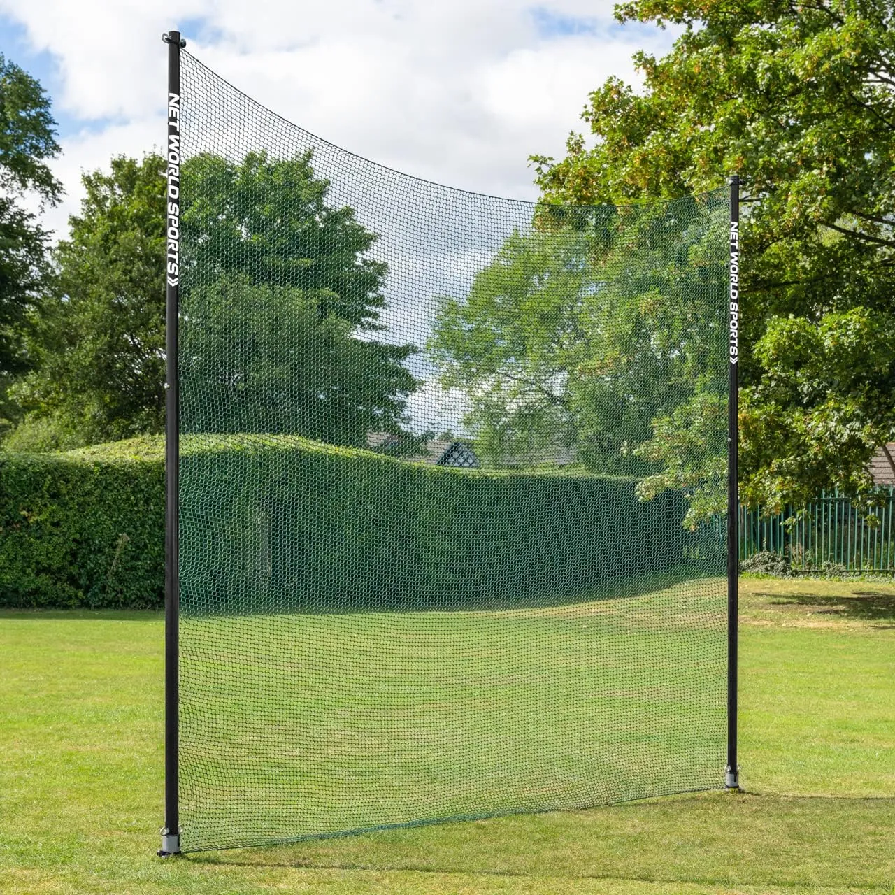 Stop That Ball™ Pro Socketed Ball Stop Net & Posts | Multi-Sport Removable Net Systems and 4 Netting Types (Golf (High-Impact), 12ft x 60ft)
