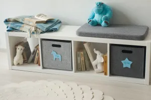Storage Basket with Name Tag - Nursery Storage