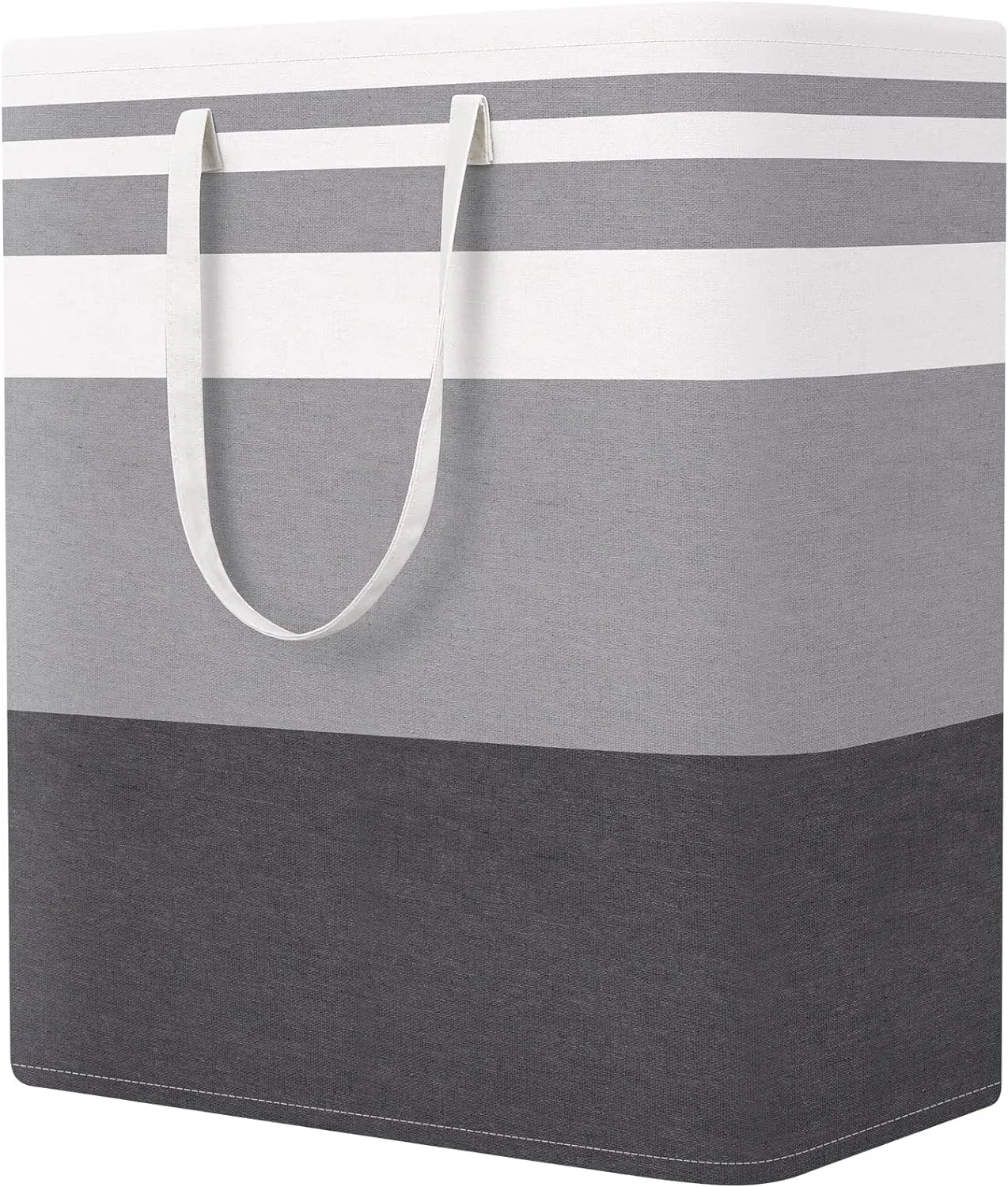 StorageRight Laundry Basket Hamper Large Collapsible Laundry Hamper with Easy Carry Handles，Freestanding Clothes Hampers for Laundry, Bedroom, Dorm, Clothes, Towels, 100L, Gradient Grey