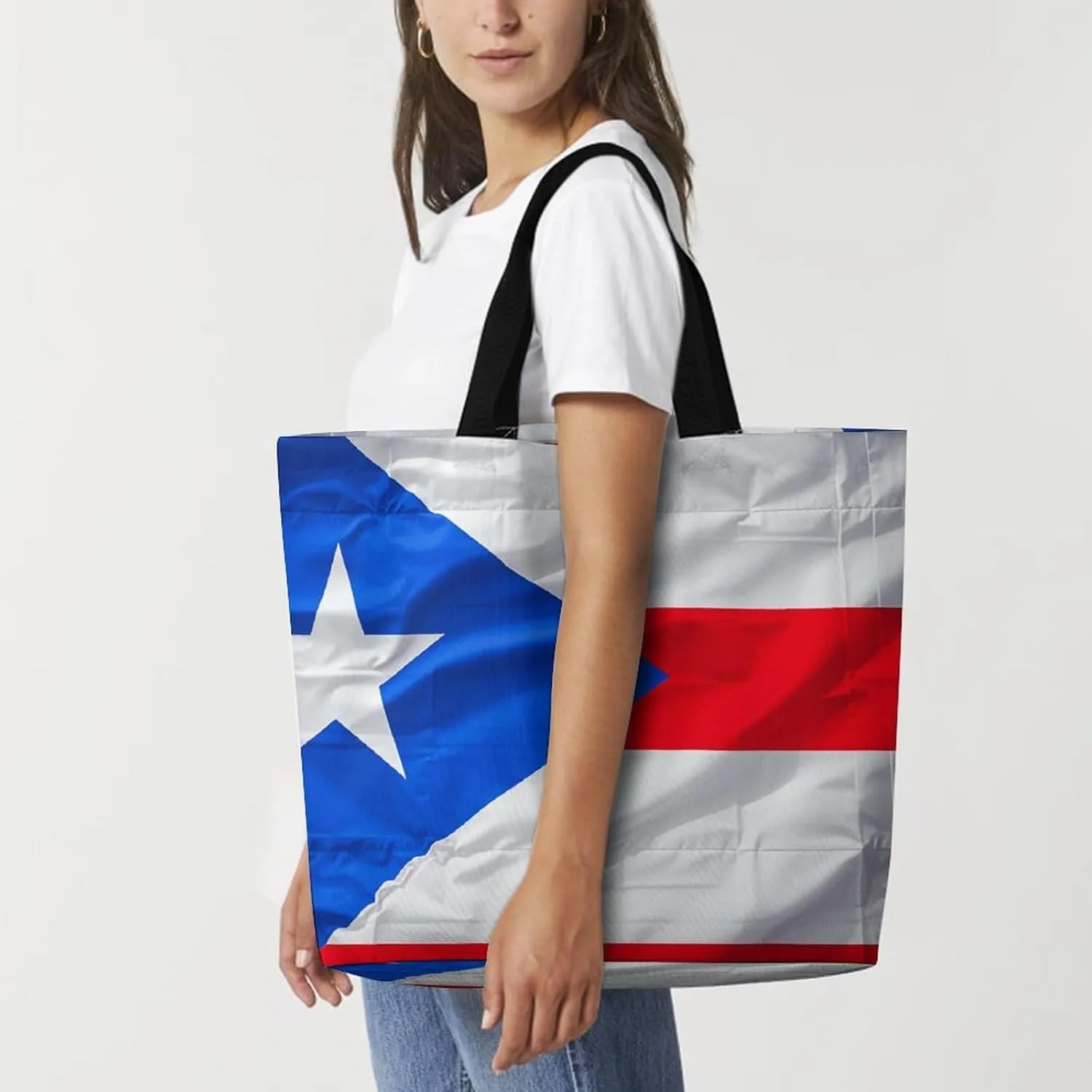 Sunset Dolphin Tote Bag for Women Reusable Grocery Shoulder Bags Shopping Bag for Travel, Groceries