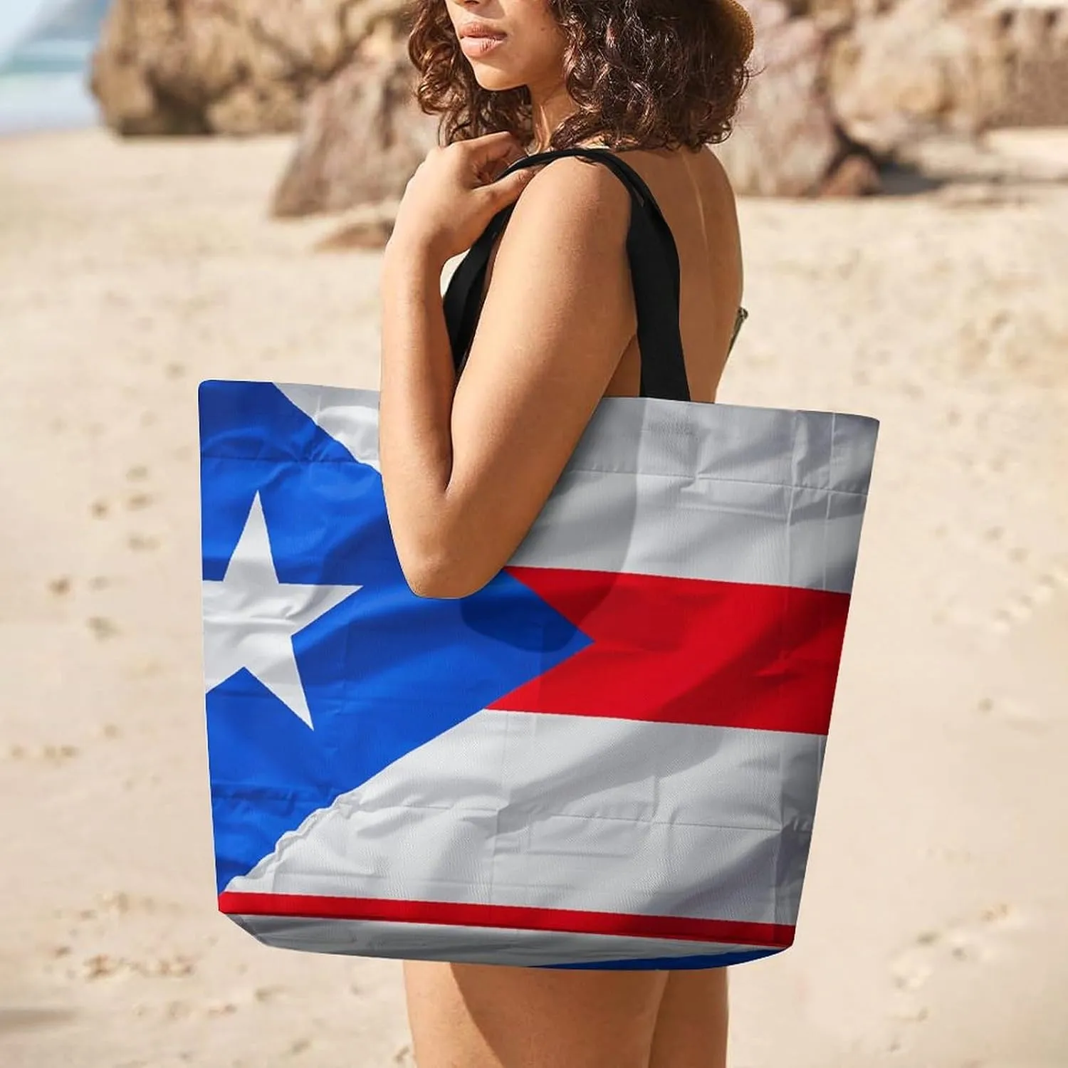 Sunset Dolphin Tote Bag for Women Reusable Grocery Shoulder Bags Shopping Bag for Travel, Groceries