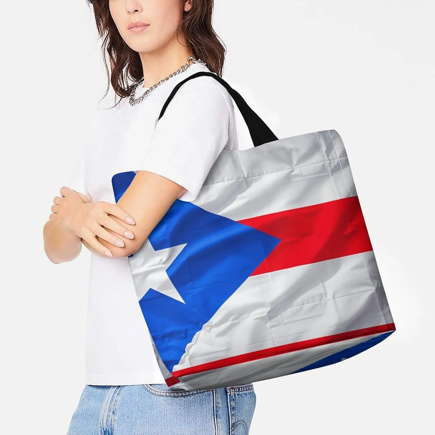 Sunset Dolphin Tote Bag for Women Reusable Grocery Shoulder Bags Shopping Bag for Travel, Groceries