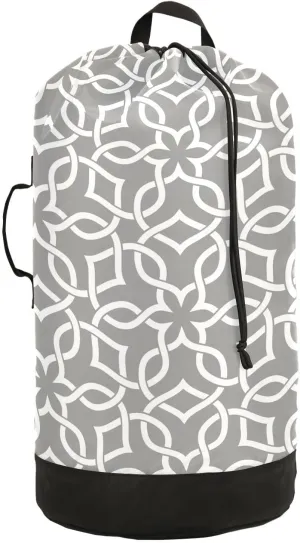 susiyo Turkish Style Abstract Pattern Laundry Bag with Shoulder Straps Large Drawstring Laundry Bag for Dorm Apartment