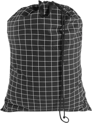 SWISSELITE Heavy Duty Laundry Drawstring Bag with Strap, 28 x 40 Inches Travel Dirty Clothes Bag for Laundromat and Household, 6 Color