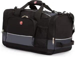 SwissGear Apex Duffle Bag for Travel and Gym with Bungee-Cord System