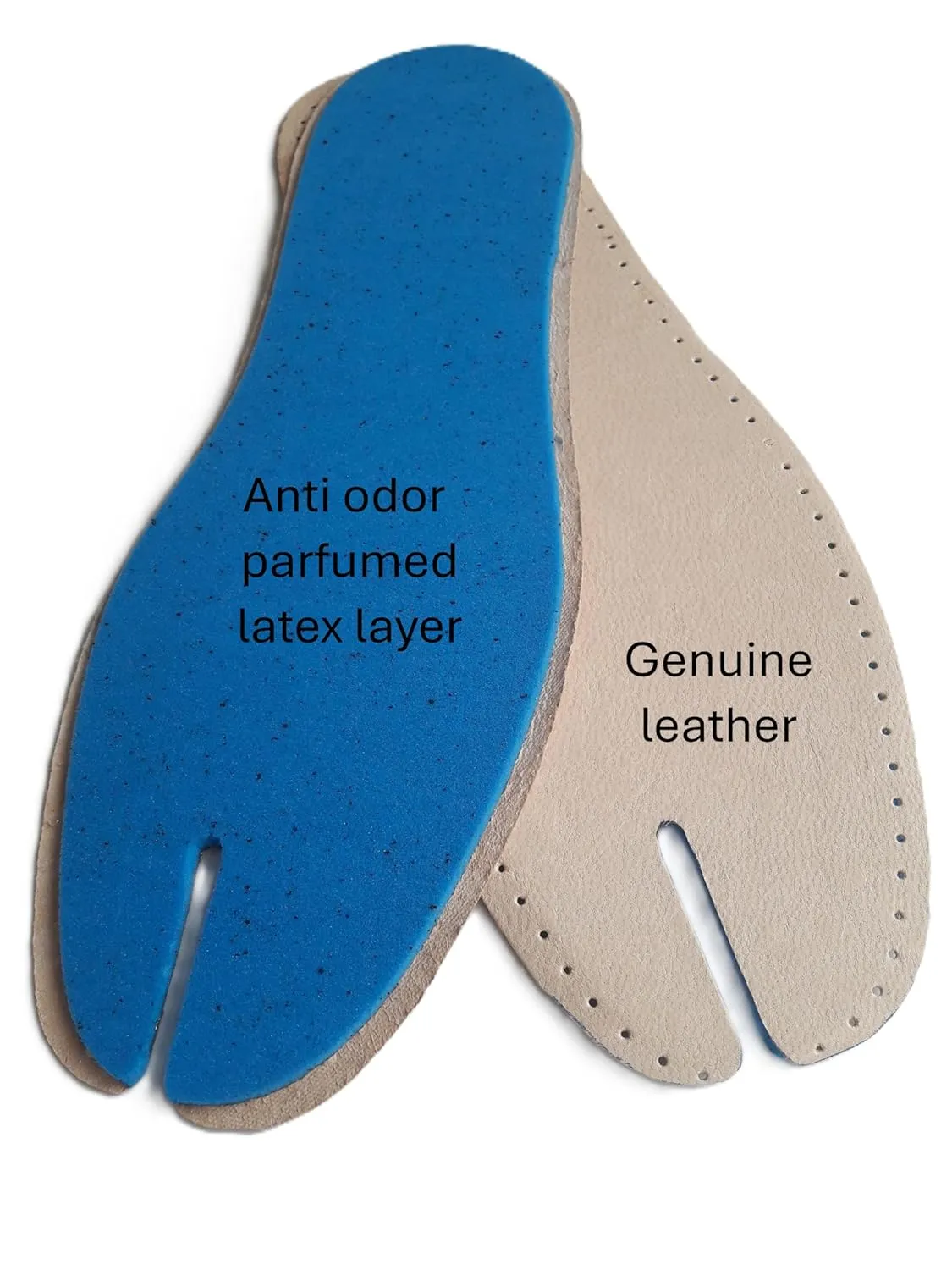 Tabi Leather Insoles for Split-Toe Boots, Traditional Japanese Shoes, Jika Tabi Boots, Tabi Pumps (42(EU))