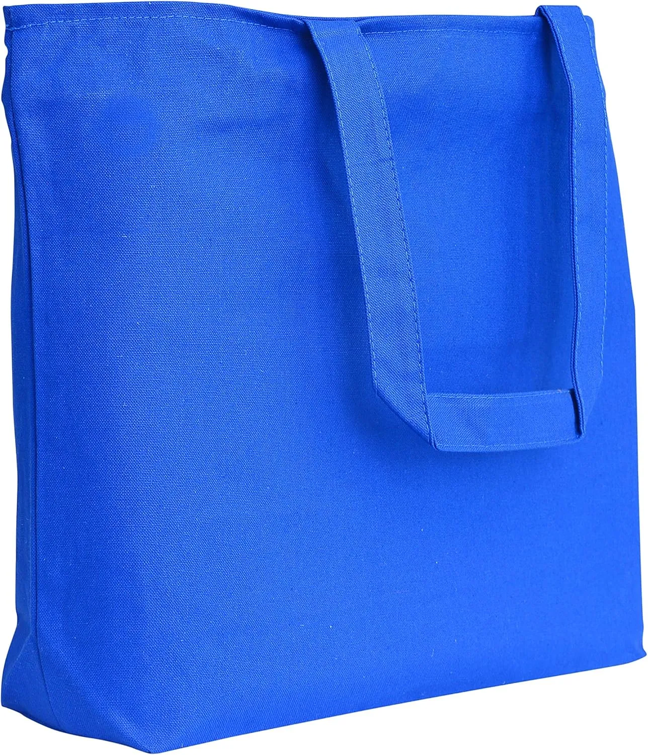 TBF Heavy Canvas Large Tote Bag with Zippered Closure for Beach, Grocery Shopping, Travel Bags