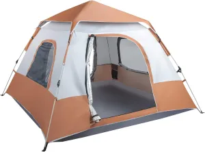 Tent for Camping, 94.5"x 59.1" Camping Tent, Outdoor Tents for Hunting Hiking, Backpacking Tent, Hunting Outdoor Travel Tent Brown