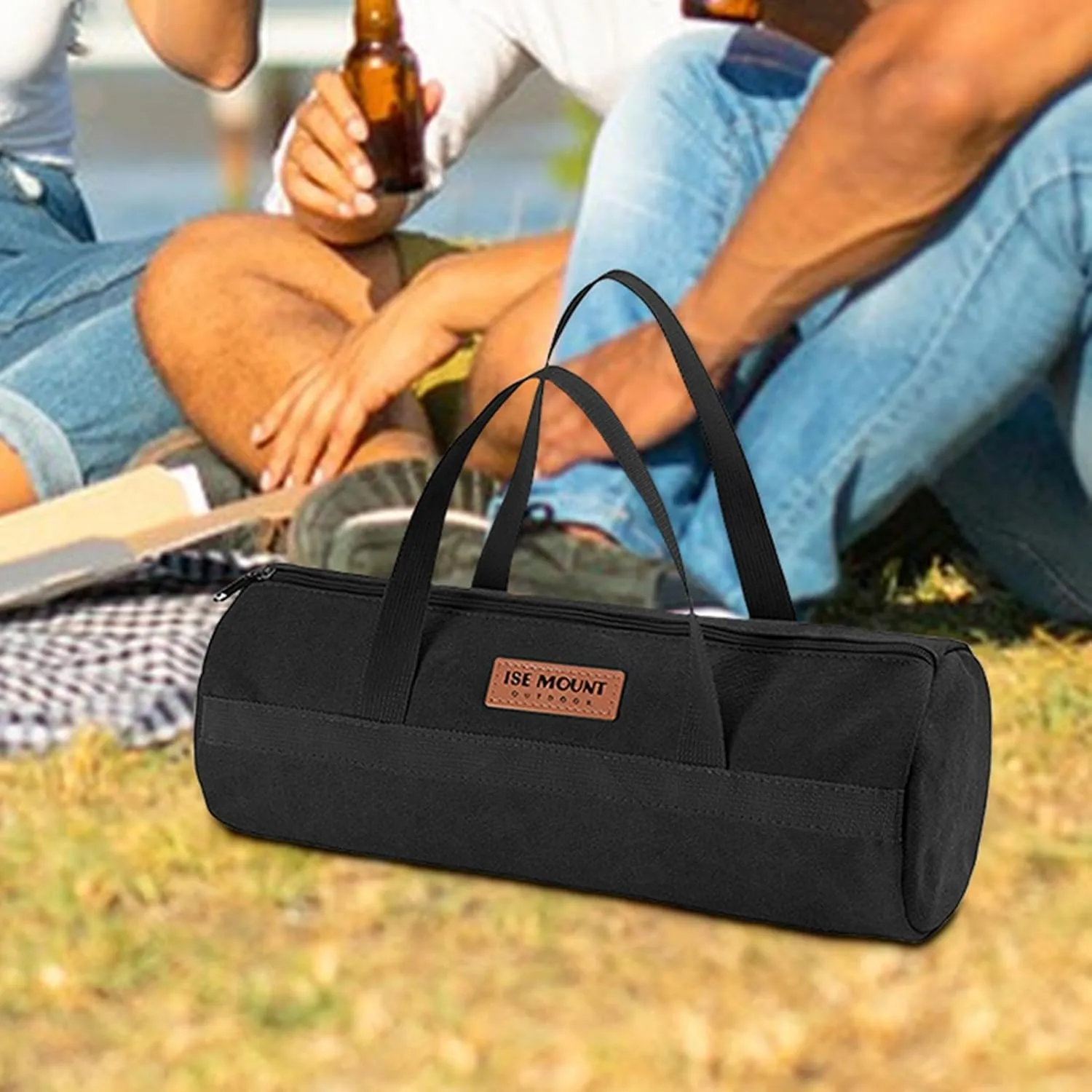 Tent Stake Bag, Tool Bag with Zipper | Portable Tent Stake Storage Bag,Lightweight Tent Accessories Organizer, Tent Bags