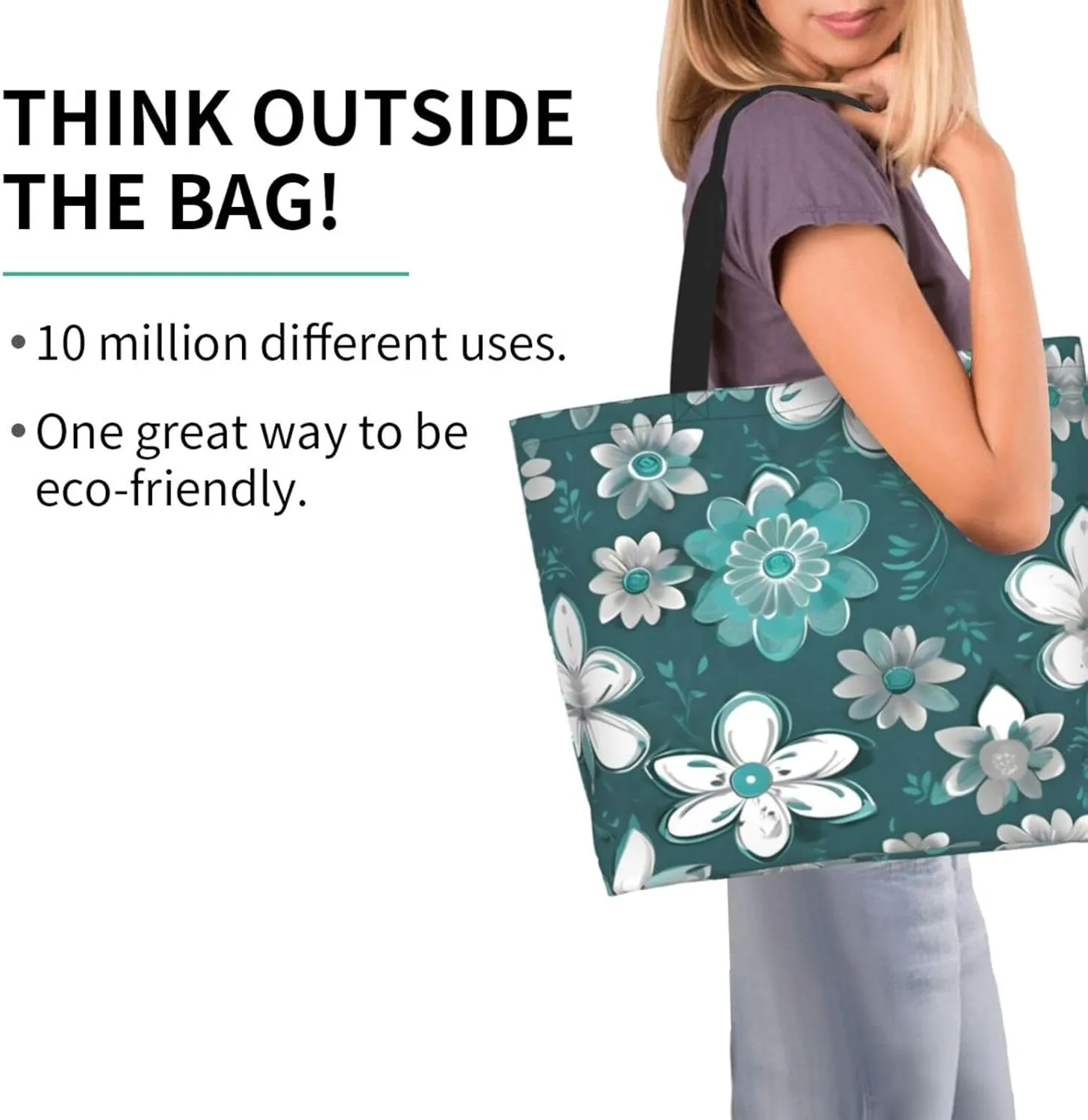 The Underwater World Tropical Fish Women Tote Bag,Casual Tote'S Handbag Big Capacity Shoulder Bag Crossbody Bag