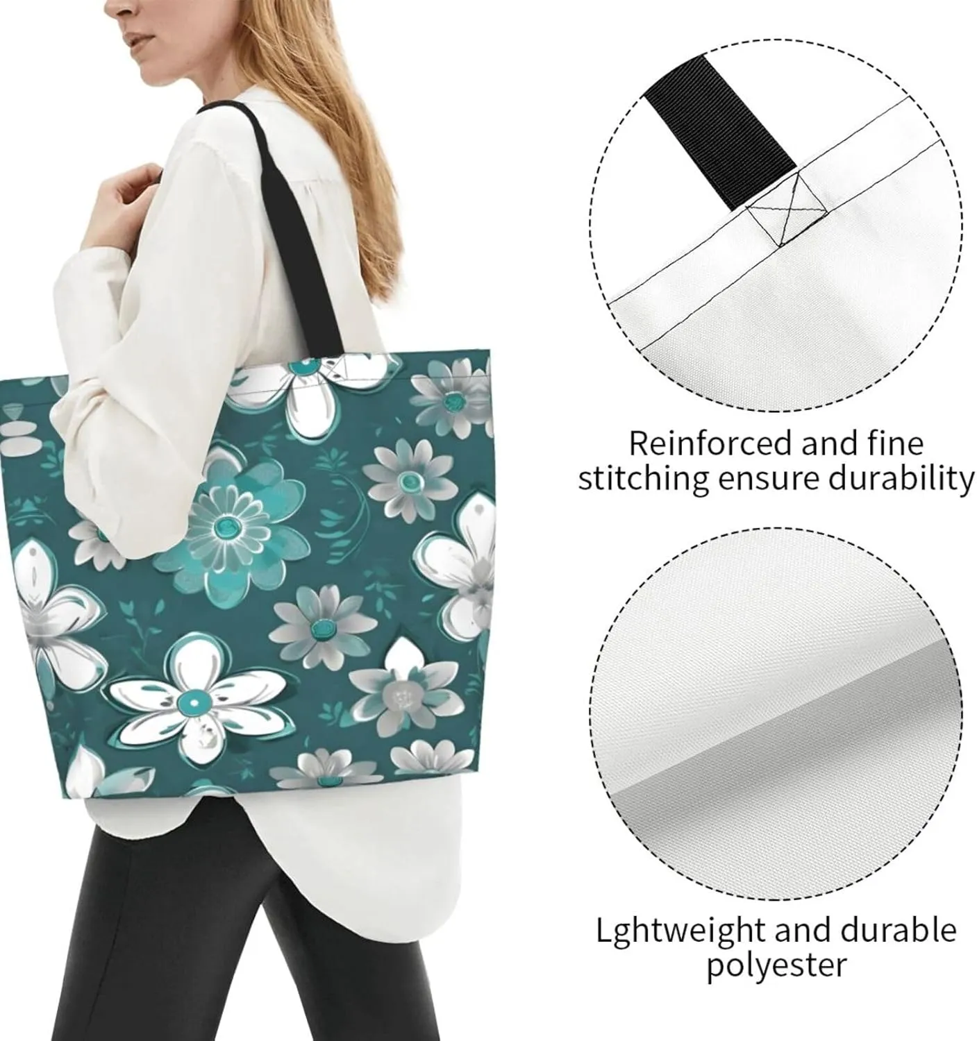 The Underwater World Tropical Fish Women Tote Bag,Casual Tote'S Handbag Big Capacity Shoulder Bag Crossbody Bag