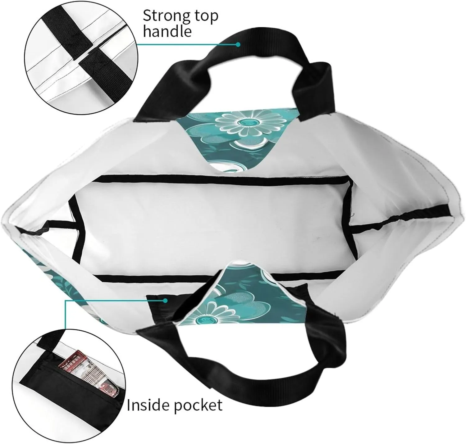 The Underwater World Tropical Fish Women Tote Bag,Casual Tote'S Handbag Big Capacity Shoulder Bag Crossbody Bag
