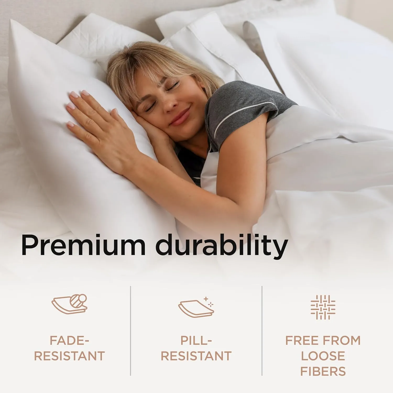 Threadmill Supima Luxury Cotton Sheets - California King, 1000 Thread Count Sateen Weave, 4 Pc Set, Deep Pocket, Hotel White