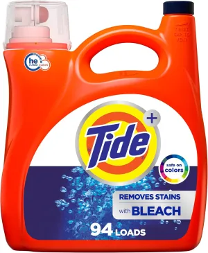 Tide Bleach Alternative Liquid Laundry Detergent, Original Scent, 94 Loads, 132 fl oz