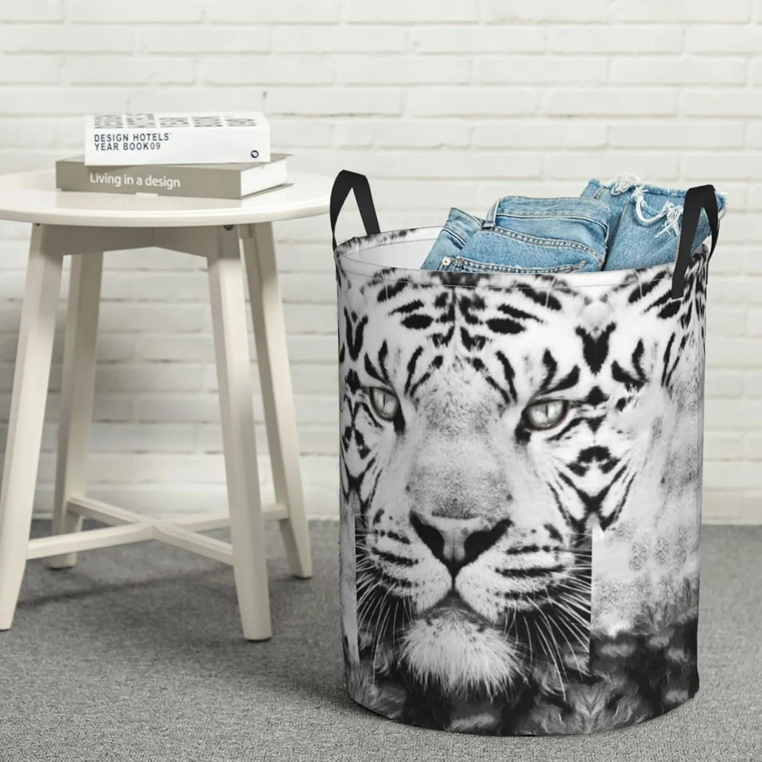 Tiger Laundry Hamper Cool Laundry Baskets Large Animal Hampers Toy Organizer Hamper Bag Dirty Clothes Storage Bin