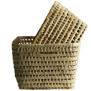 Tine K Home Storage Basket Square Set of 2 Large Nature