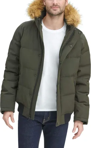 Tommy Hilfiger Men's Arctic Cloth Quilted Snorkel Bomber Jacket (Standard and Big & Tall)
