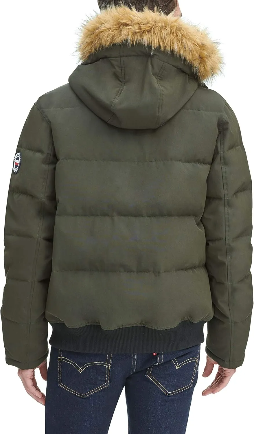 Tommy Hilfiger Men's Arctic Cloth Quilted Snorkel Bomber Jacket (Standard and Big & Tall)