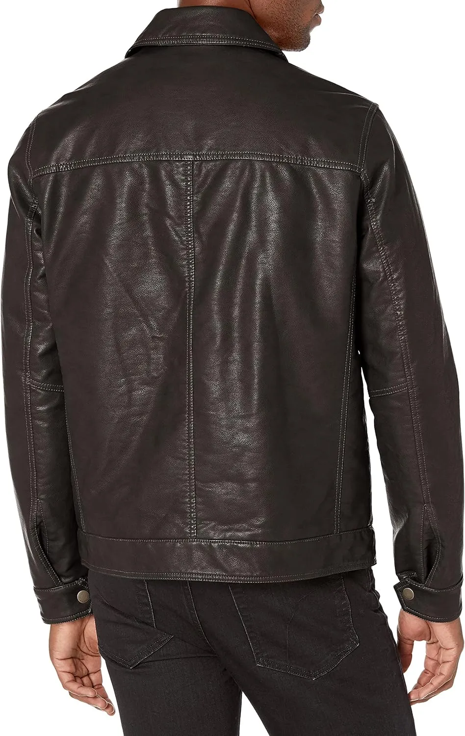 Tommy Hilfiger Men's Classic Faux Leather Jacket