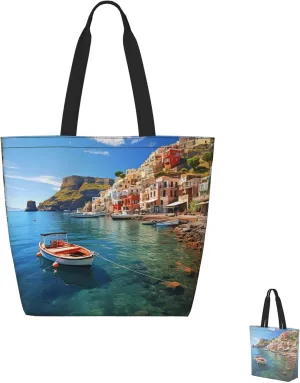Tote Bag for Women Grocery Bag Reusable Shopping Bag Starry sky butterfly Handbag Foldable Shoulder Bag