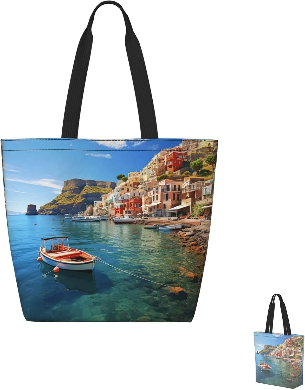 Tote Bag for Women Grocery Bag Reusable Shopping Bag Starry sky butterfly Handbag Foldable Shoulder Bag