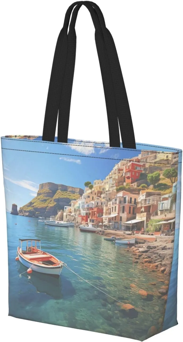 Tote Bag for Women Grocery Bag Reusable Shopping Bag Starry sky butterfly Handbag Foldable Shoulder Bag