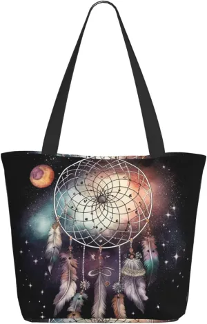 Tote Bag for Women Purse and Handbags Tote Shoulder Shopping Bag Dream catcher and stars Messenger Bag