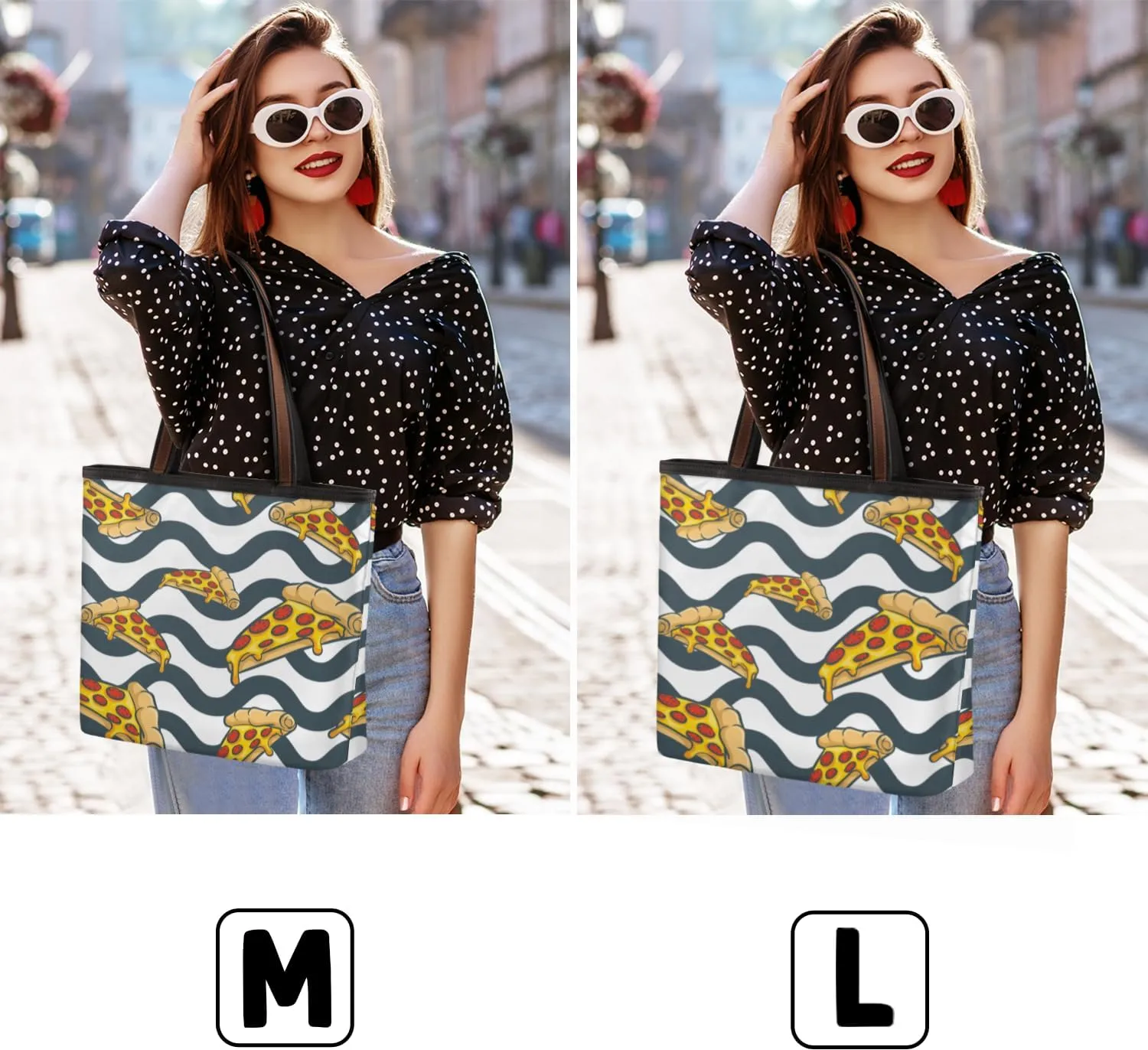 Tote Bag for Women with Zipper Large Capacity Top Handle Casual Shoulder Bag Handbag Reusable Shopping