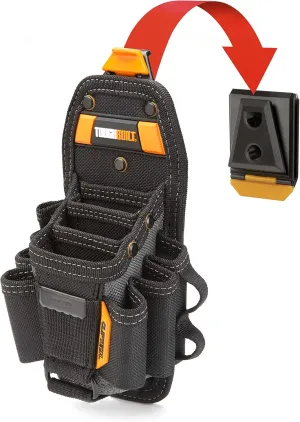 ToughBuilt - Technician 10 Pocket Pouch (Medium) - 14 Pockets & Loop, 3 Adjustable Holster, 6 Snug-fit Screwdrivers, Accessories, Secure Multi-Tool Holder - (TB-CT-36-M10)