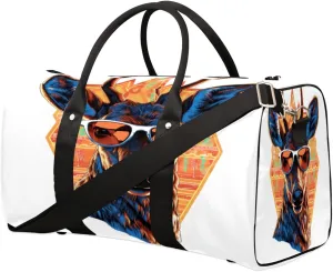 Travel Duffel Bag Miami Giraffes Waterproof Sport Gym Bag Foldable Travel Bag Overnight Bag Weekender Bag Handbag Sports Duffle Bags for Women Men Boys Girls