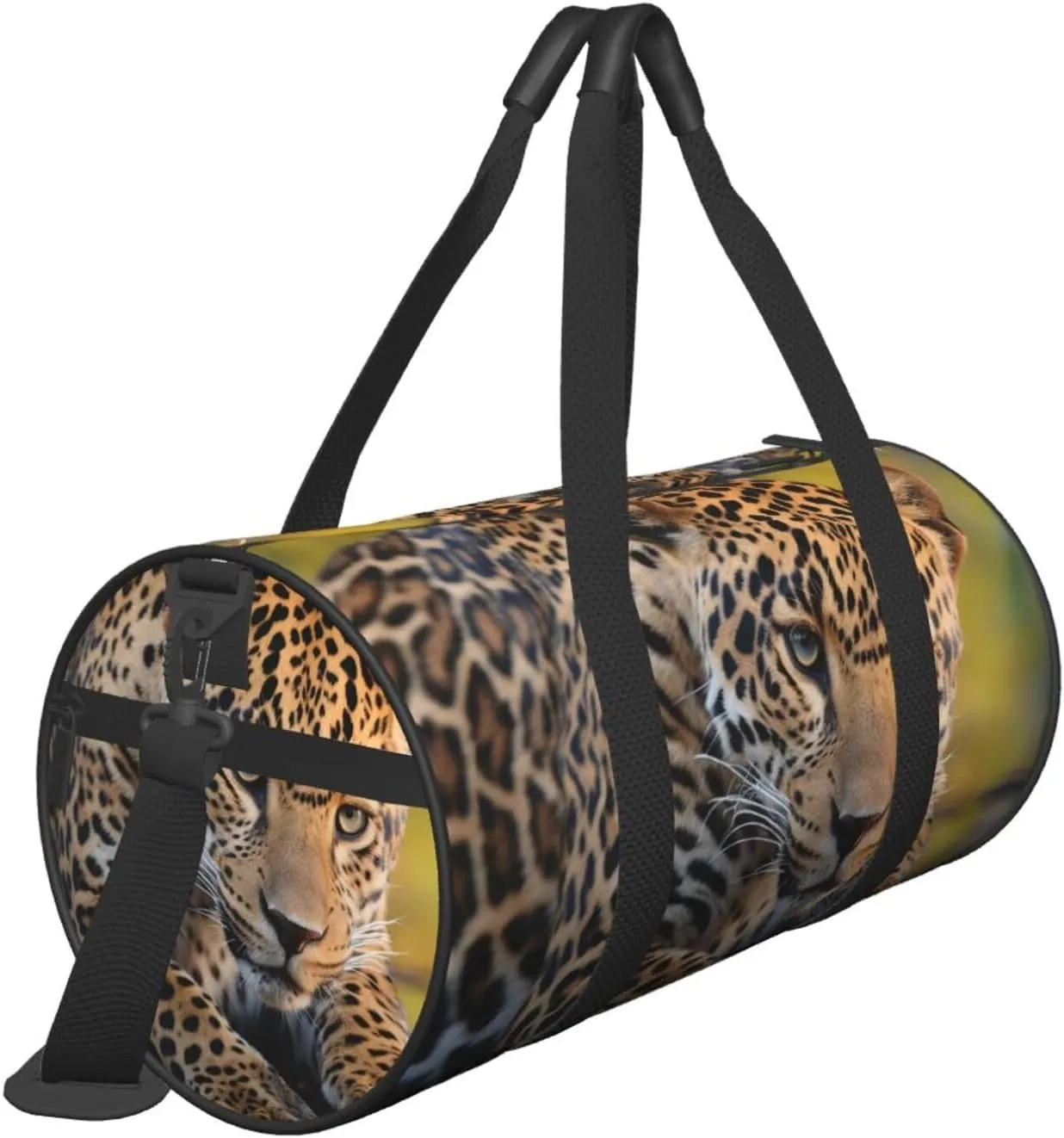 Travel Duffle Bag Weekender Bags for Men Women with Shoe Compartment Large Capacity Weekender Overnight Bag African Leopard Carry On Tote Bags Sport Gym Bag for Travel Yoga
