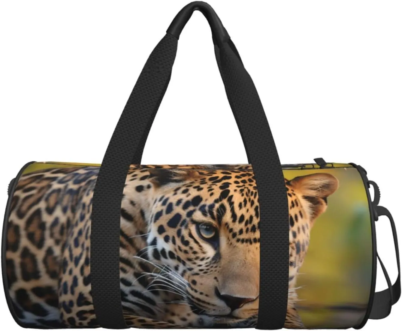 Travel Duffle Bag Weekender Bags for Men Women with Shoe Compartment Large Capacity Weekender Overnight Bag African Leopard Carry On Tote Bags Sport Gym Bag for Travel Yoga