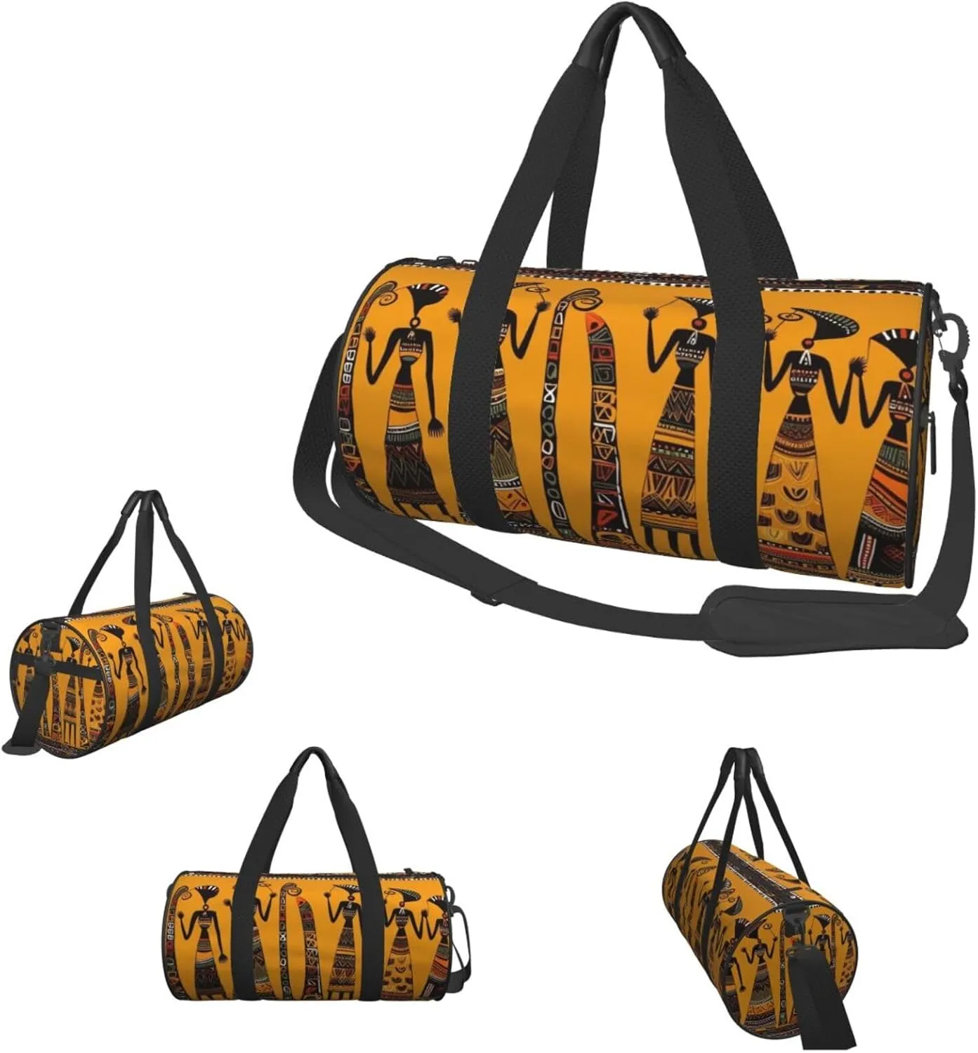 Travel Duffle Bag Weekender Bags For Men Women With Shoe Compartment Large Capacity Weekender Overnight Bag Creative African Culture2 Carry On Tote Bags Sport Gym Bag For Travel Yoga