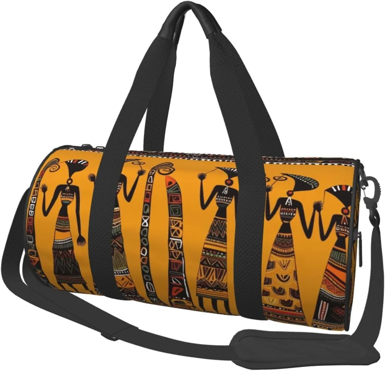 Travel Duffle Bag Weekender Bags For Men Women With Shoe Compartment Large Capacity Weekender Overnight Bag Creative African Culture2 Carry On Tote Bags Sport Gym Bag For Travel Yoga