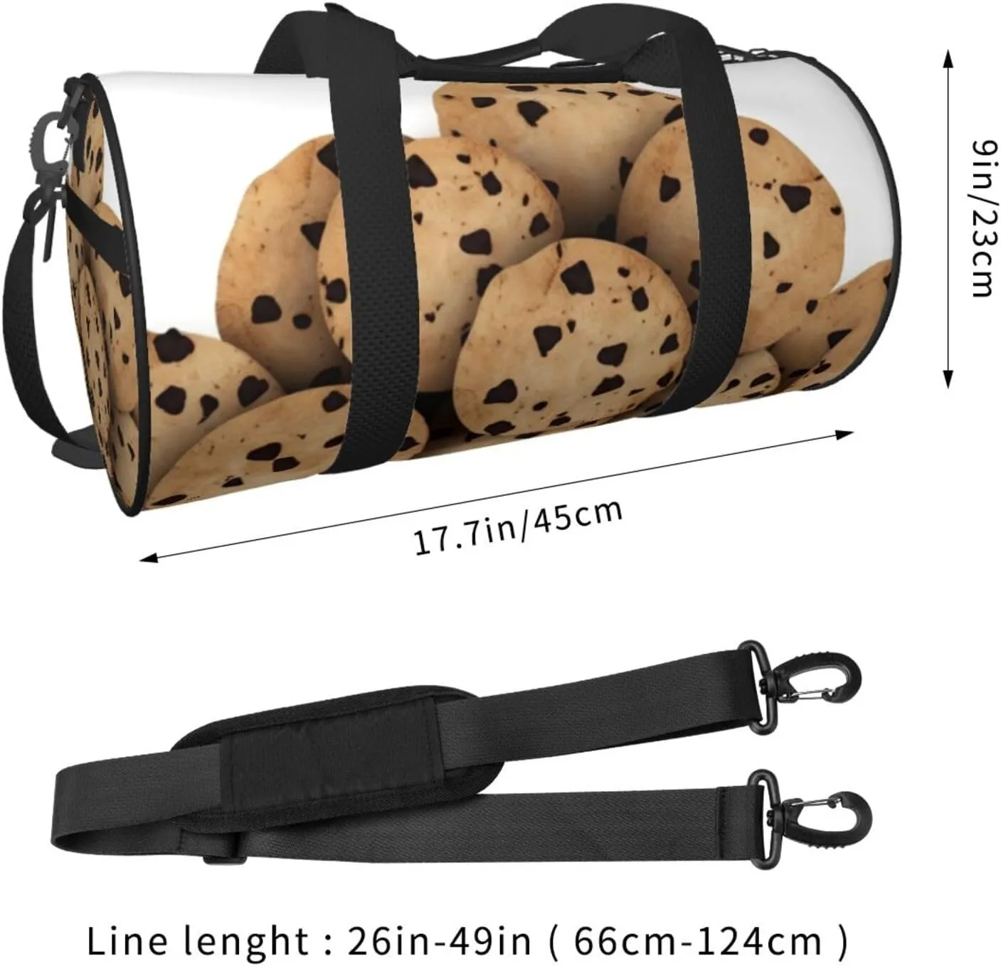 Travel Duffle Bag Weekender Bags For Men Women With Shoe Compartment Large Capacity Weekender Overnight Bag Food Chip Biscuits Carry On Tote Bags Sport Gym Bag For Travel Yoga
